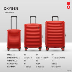 Echolac Oxygen PC316 กระเป๋าเดินทาง Ultra-Lightweight น้ำหนักเบา